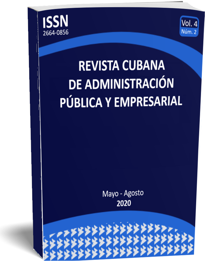 					Ver Vol. 4 Núm. 2 (2020): Revista Cubana de Administración Pública y Empresarial (Mayo-Agosto)
				