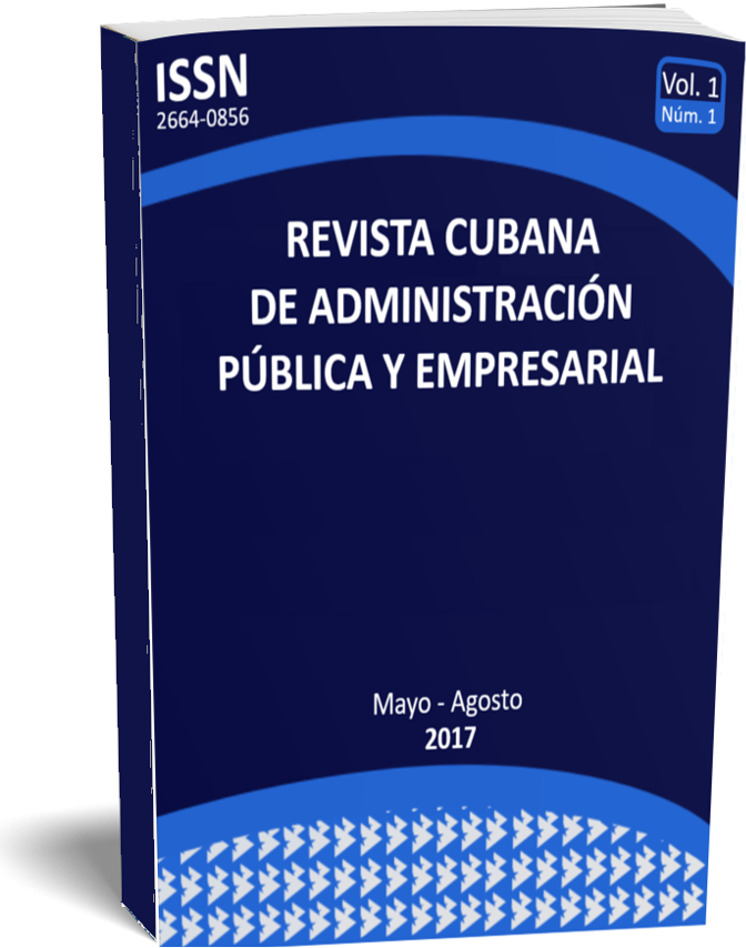 					Ver Vol. 1 Núm. 1 (2017): Revista Cubana de Administración Pública y Empresarial (Mayo-Agosto) 
				
